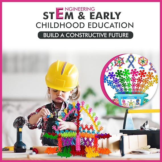 Curious 2 Learn 300pcs Pastel Building Blocks STEM Toy Montessori Interlocking Discs Set for Kids 3+ | Educational Construction Set | Creative Gift for Girls & Boys | Safe, Durable & Colorful