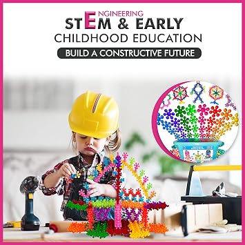 Curious 2 Learn 300pcs Pastel Building Blocks STEM Toy Montessori Interlocking Discs Set for Kids 3+ | Educational Construction Set | Creative Gift for Girls & Boys | Safe, Durable & Colorful
