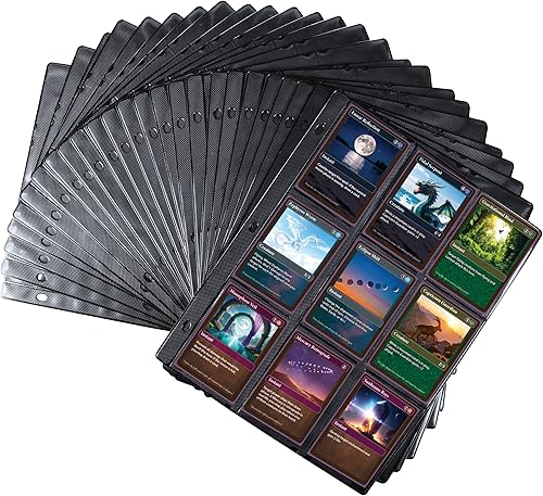 Monster Binder - Álbum de tarjeta coleccionables, 9 bolsillos para tarjetas, retiene 360 de Yugioh, Magic, y Pokémon, Matte Teal