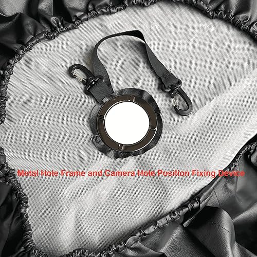 Miniatura 5 de Para Ford Bronco, Toyota Prado TXTXL, Jeep JL Wrangler, cubierta de neumático de repuesto con orificio para cámara trasera, protector de cubierta de