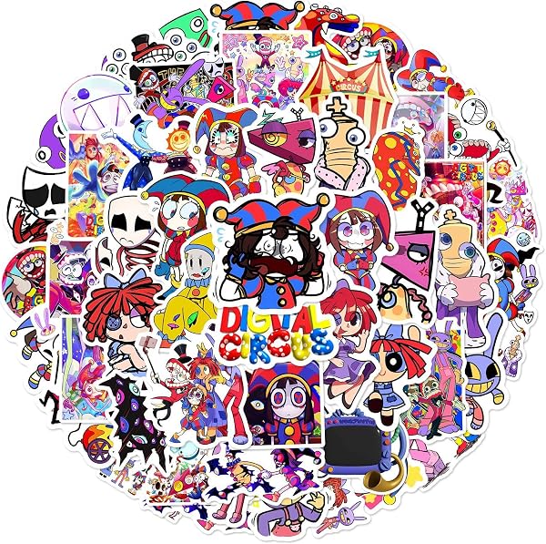 60Pcs TADC Stickers | Waterproof Cartoon Vinyl Decals for Laptop, Water Bottle, Journal, Phone Case, Scrapbook, Skateboard - 5