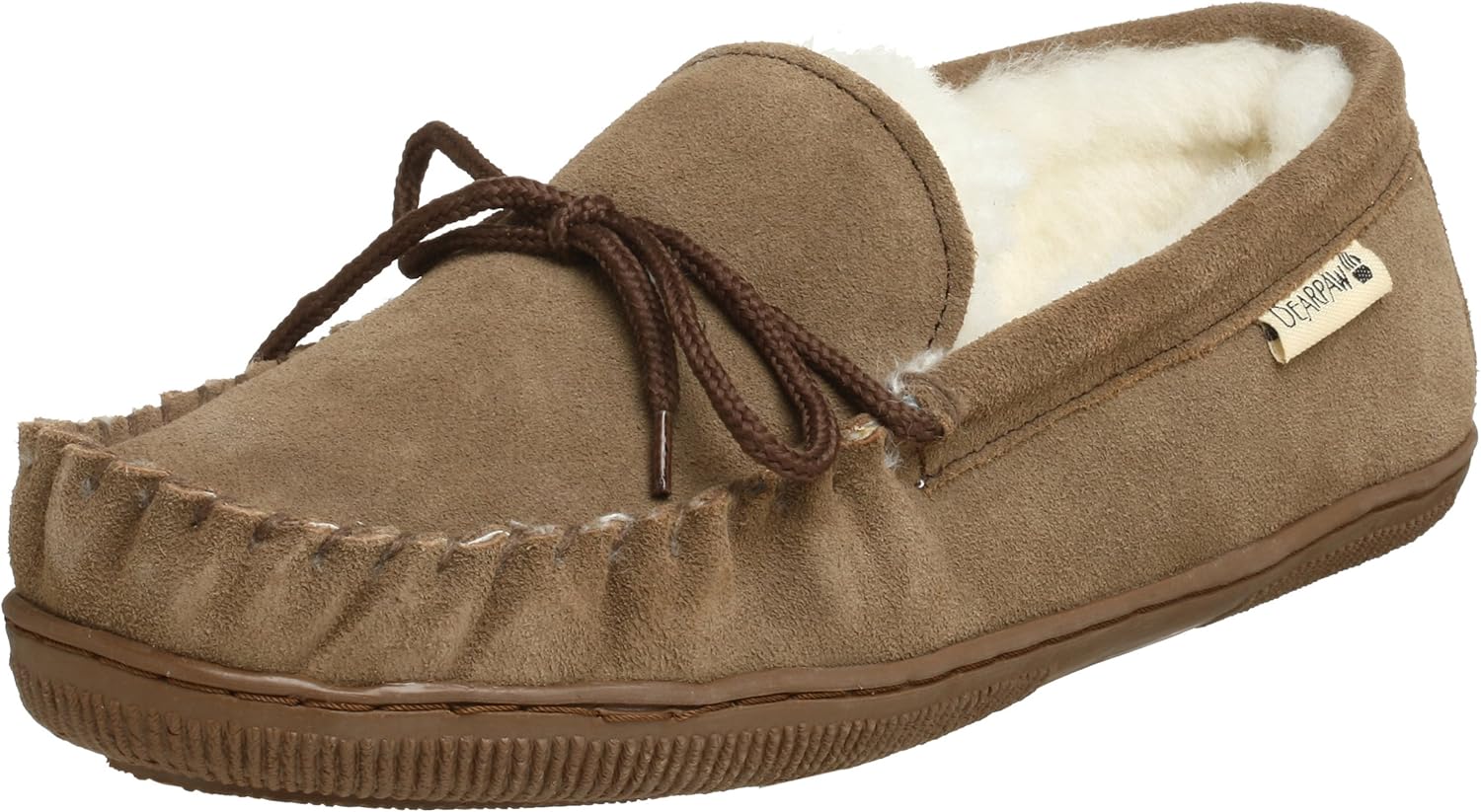 Bearpaw Men's Moc Shearling SlipOn, Marrón, 9 D(M) US
