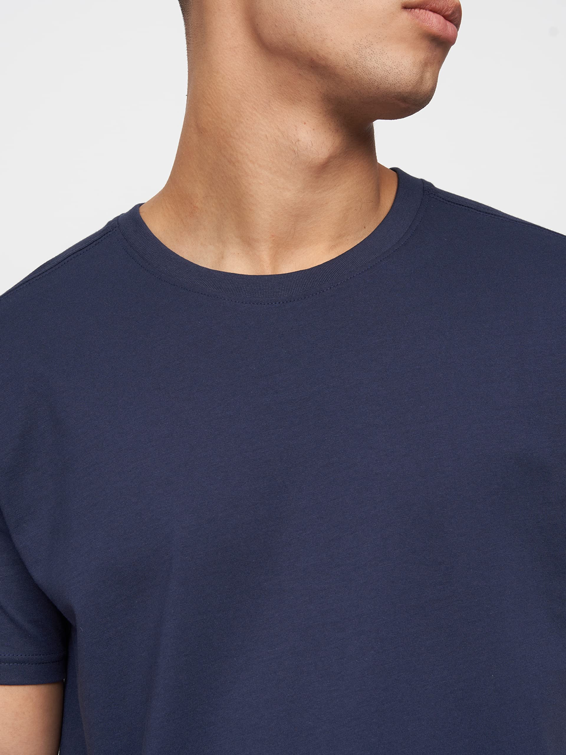 Kandor, Confezione da 5 magliette da uomo, abbigliamento del Regno Unito, classiche e casual, a girocollo, a tinta unita, in 100% cotone, di qualità, adatte per palestra e lavoro