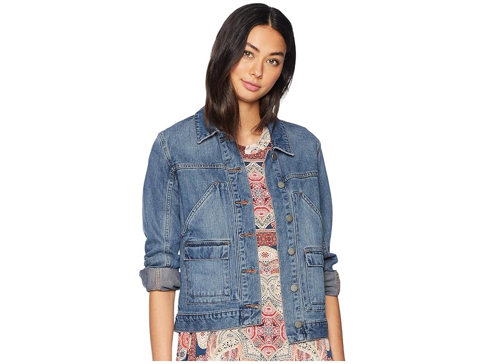 

Roxy Oceanic Tides Military Jacket (Medium Blue) Women's Coat
