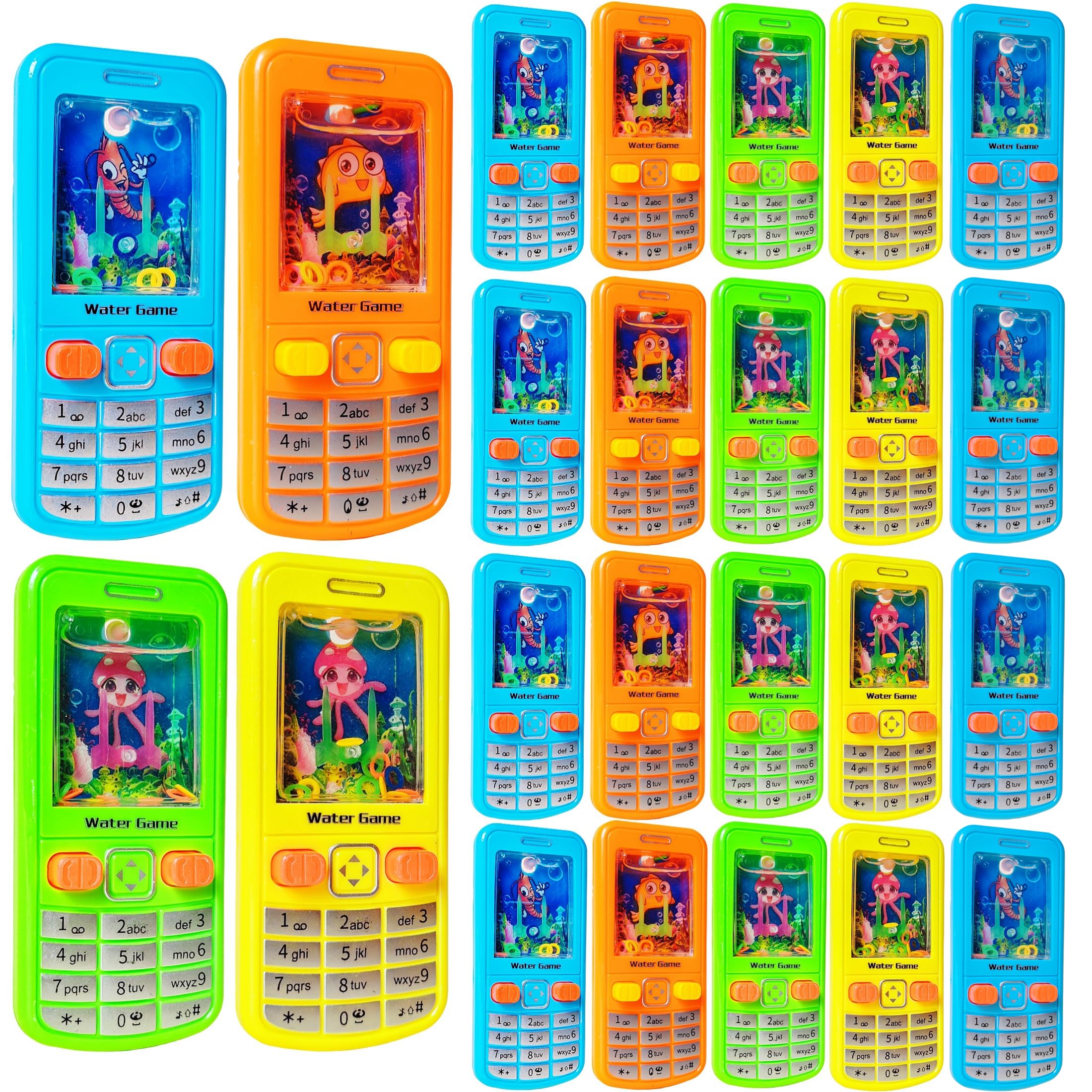 Desyeryamimi 24 Pack Handheld Water Ring Games for Kids Party Favors Goodie Bags Stuffers Return Gifts for Kids Birthday School Classroom Prize Box Rewards Bulk