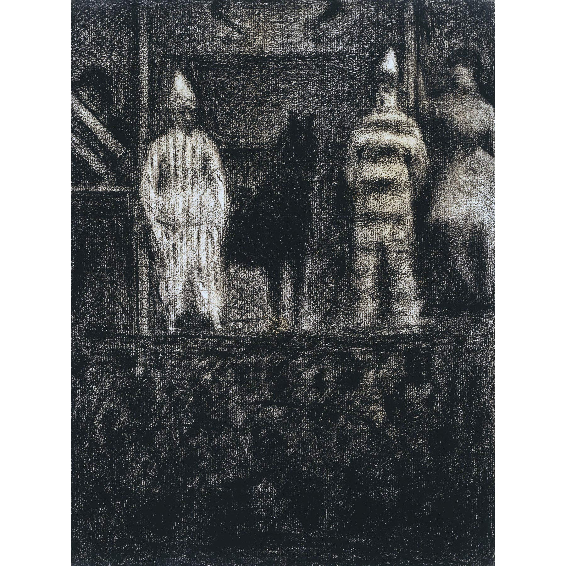 Georges Pierre Seurat Sidewalk Show Large Art Print Poster Wall Decor Premium Mural