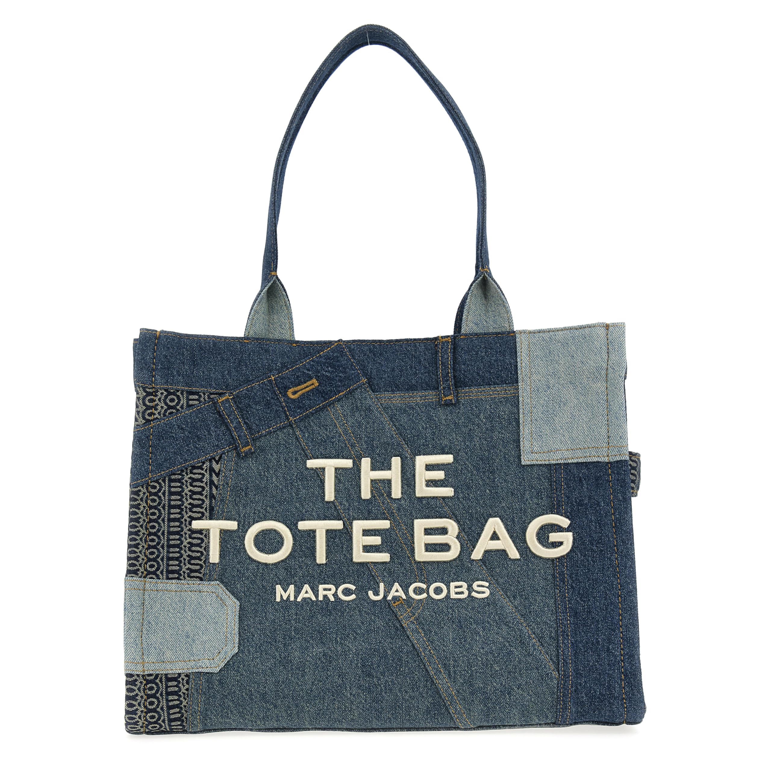 MARC JACOBS Women's The Large Tote Bag, Indigo Multi