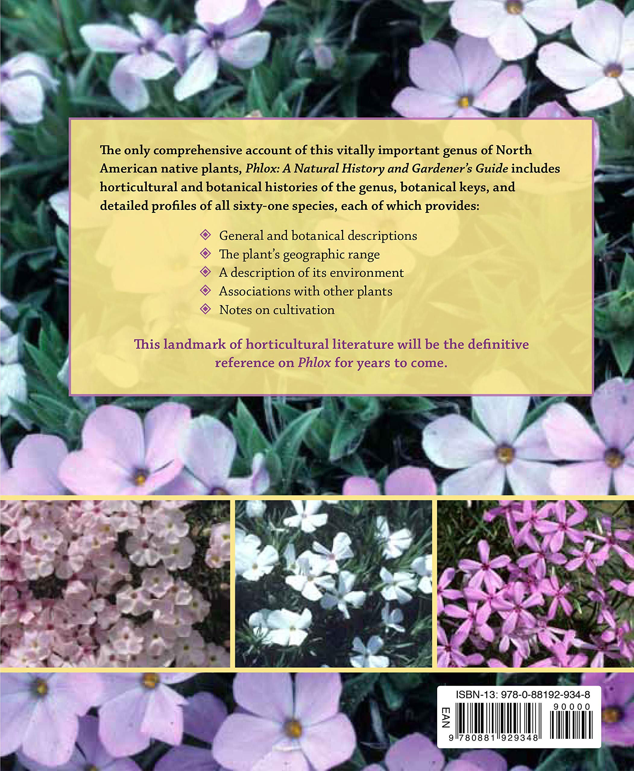 Phlox: A Natural History and Gardener's Guide