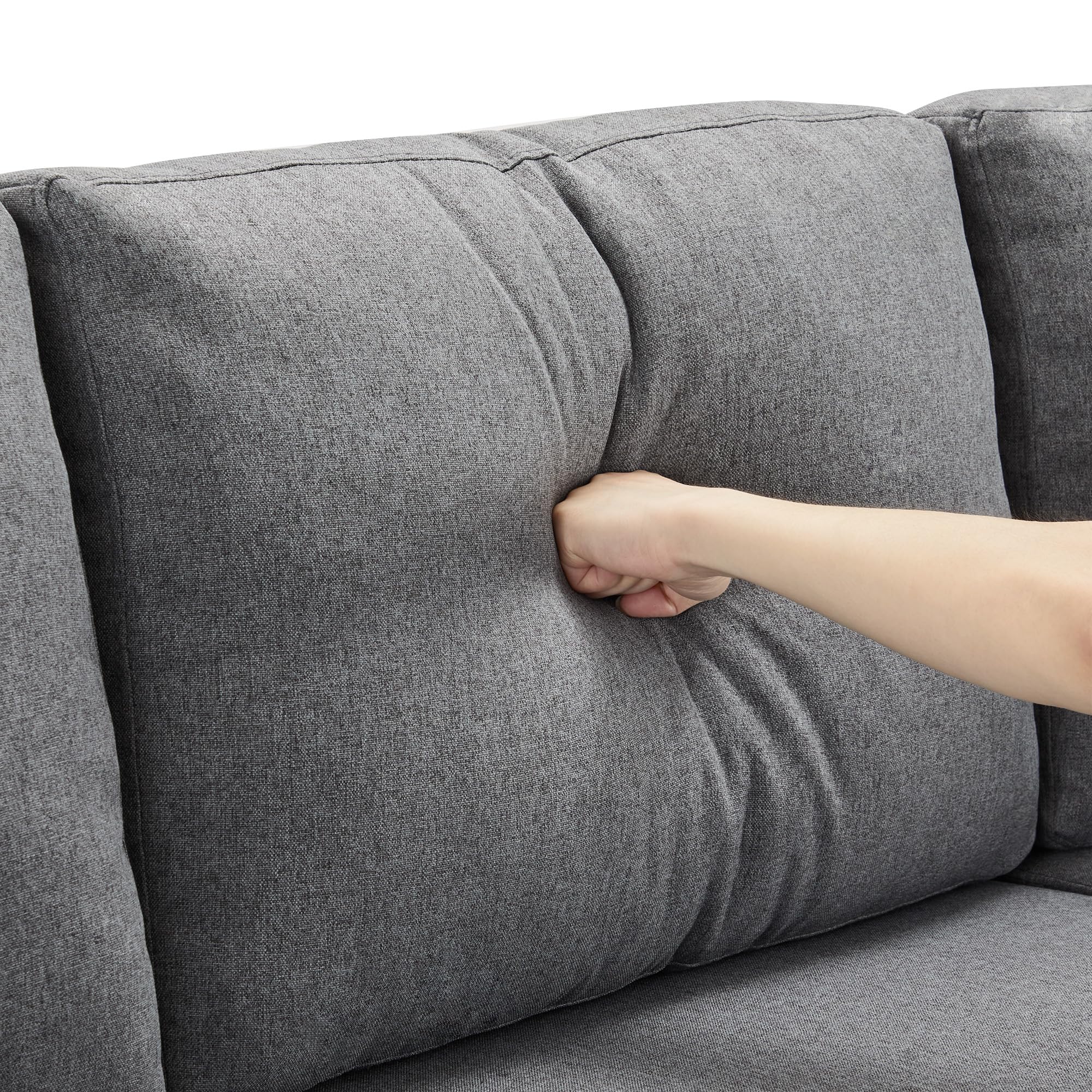 Sofá en forma de L, sofá cama con función de dormir, sofá chaise longue con espacio de almacenamiento, con almacenamiento en bolsillos, sofá cama para sala de estar, chaise longue