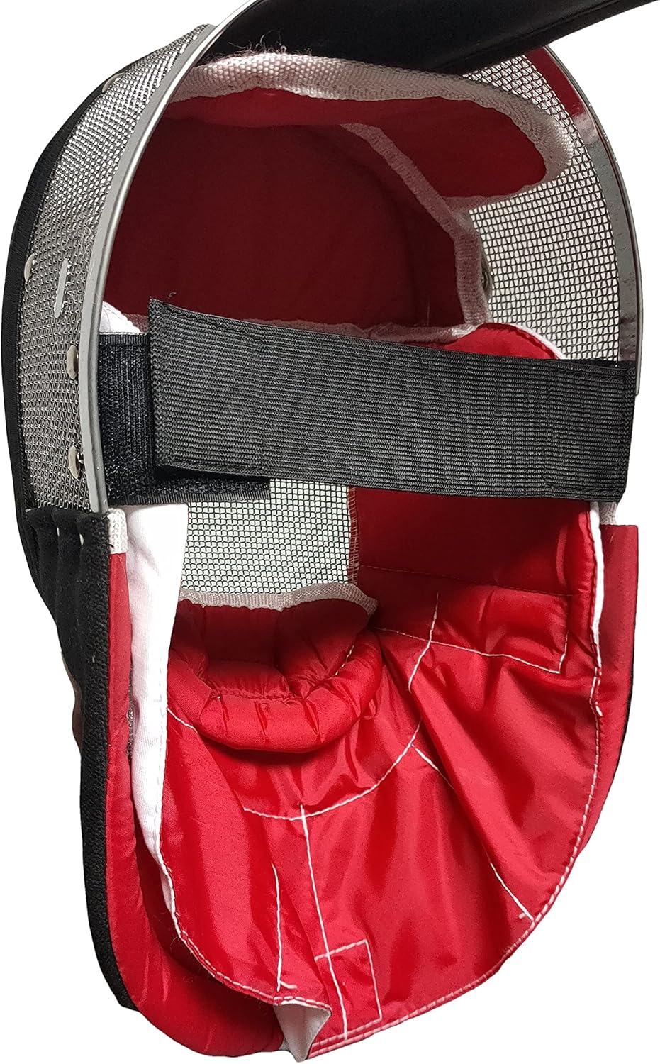 ASAki Hema Fencing Mask with 350N Stab-Proof Fabric,CE350N,Hema Gear with Full Coverage Lining（Removable and Washable.Silver.