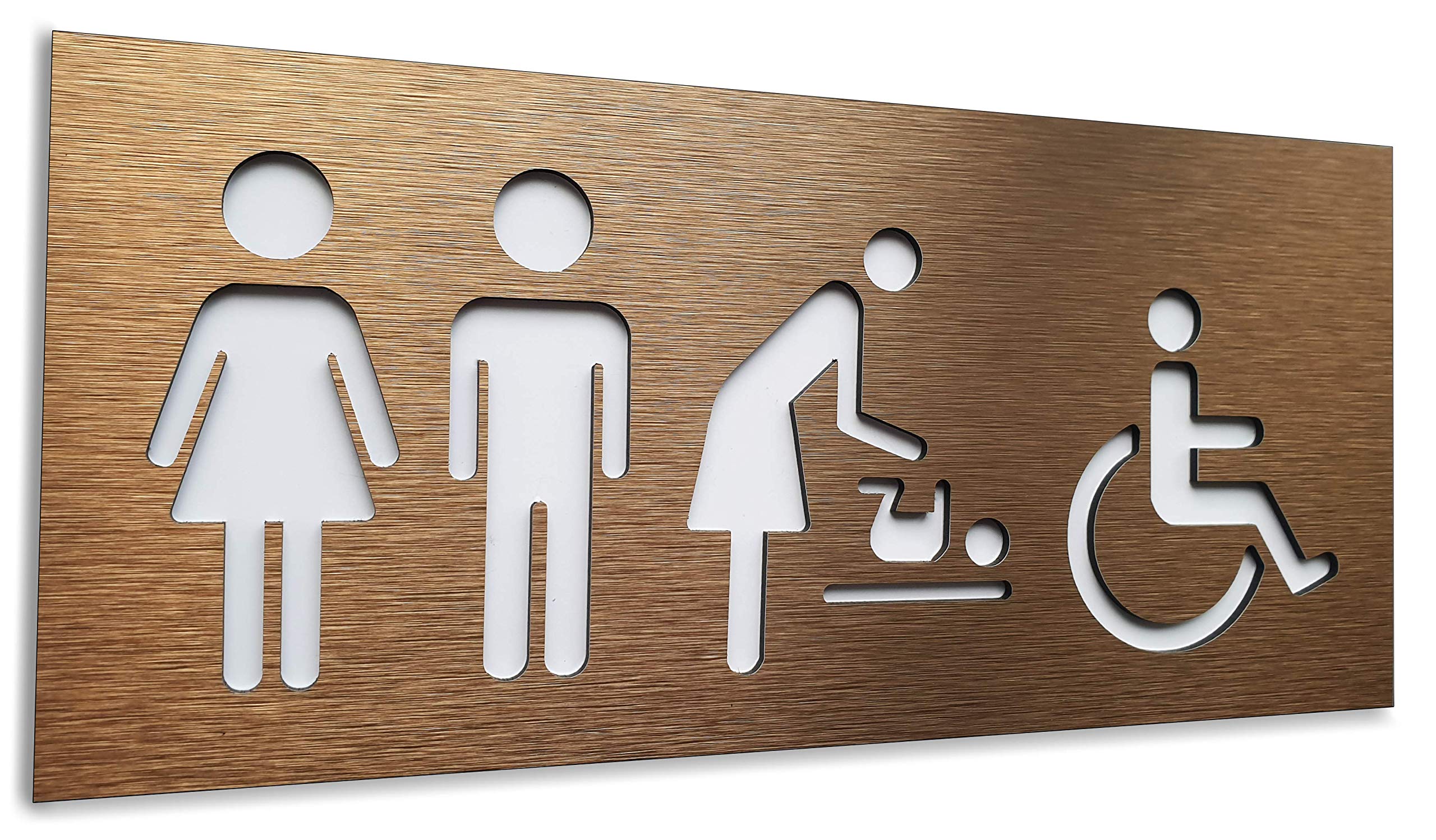 Buy BSYDESIGN Aluminium Male Female Baby change and Handicap Bathroom ...