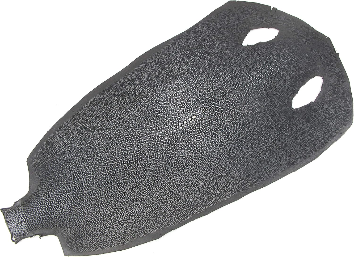 PELGIO Genuine Polished Stingray Skin Leather Hide Pelt Black (8" x 14")