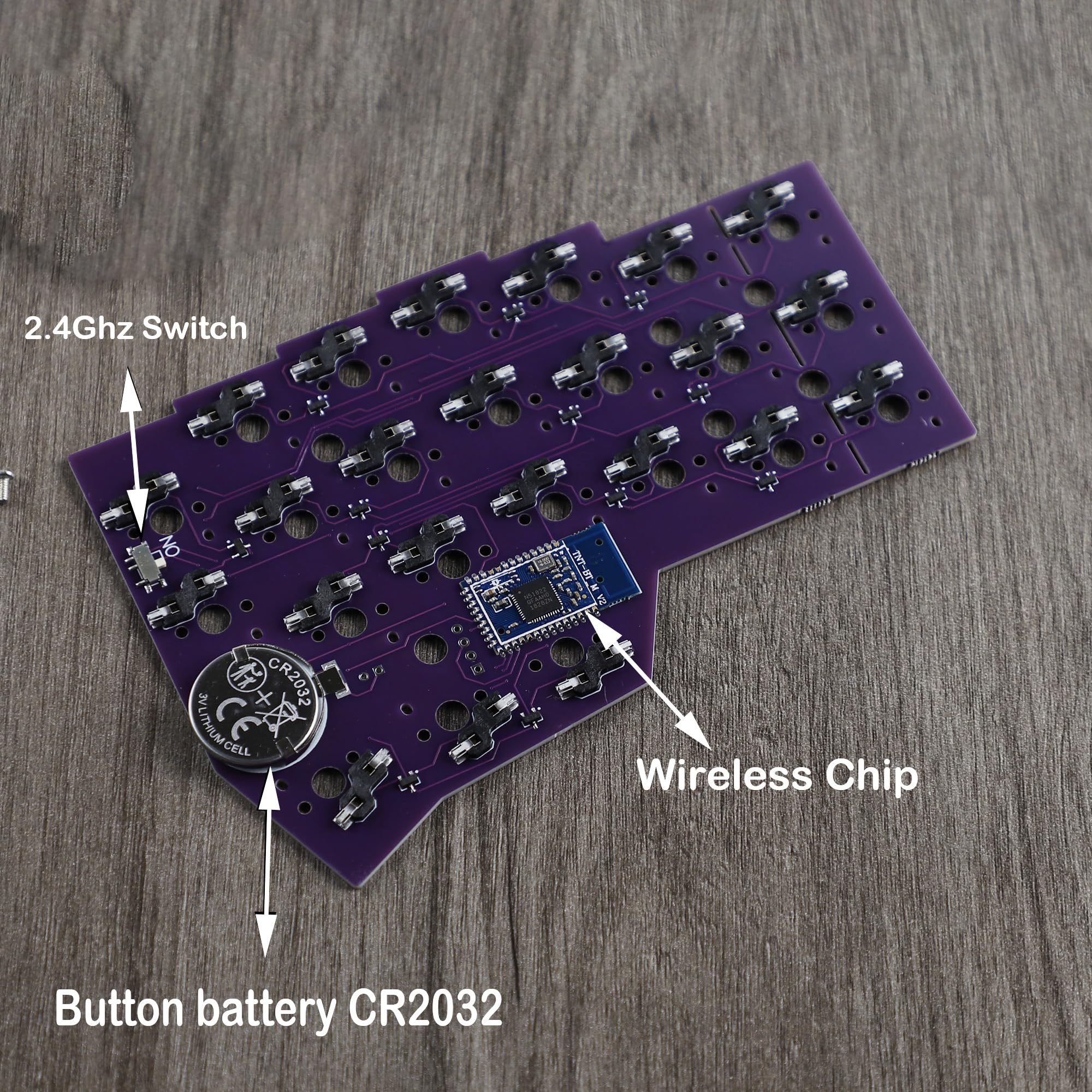 Amazon.com: YMDK 2.4Ghz Wireless Split Low Profile 46 Keys