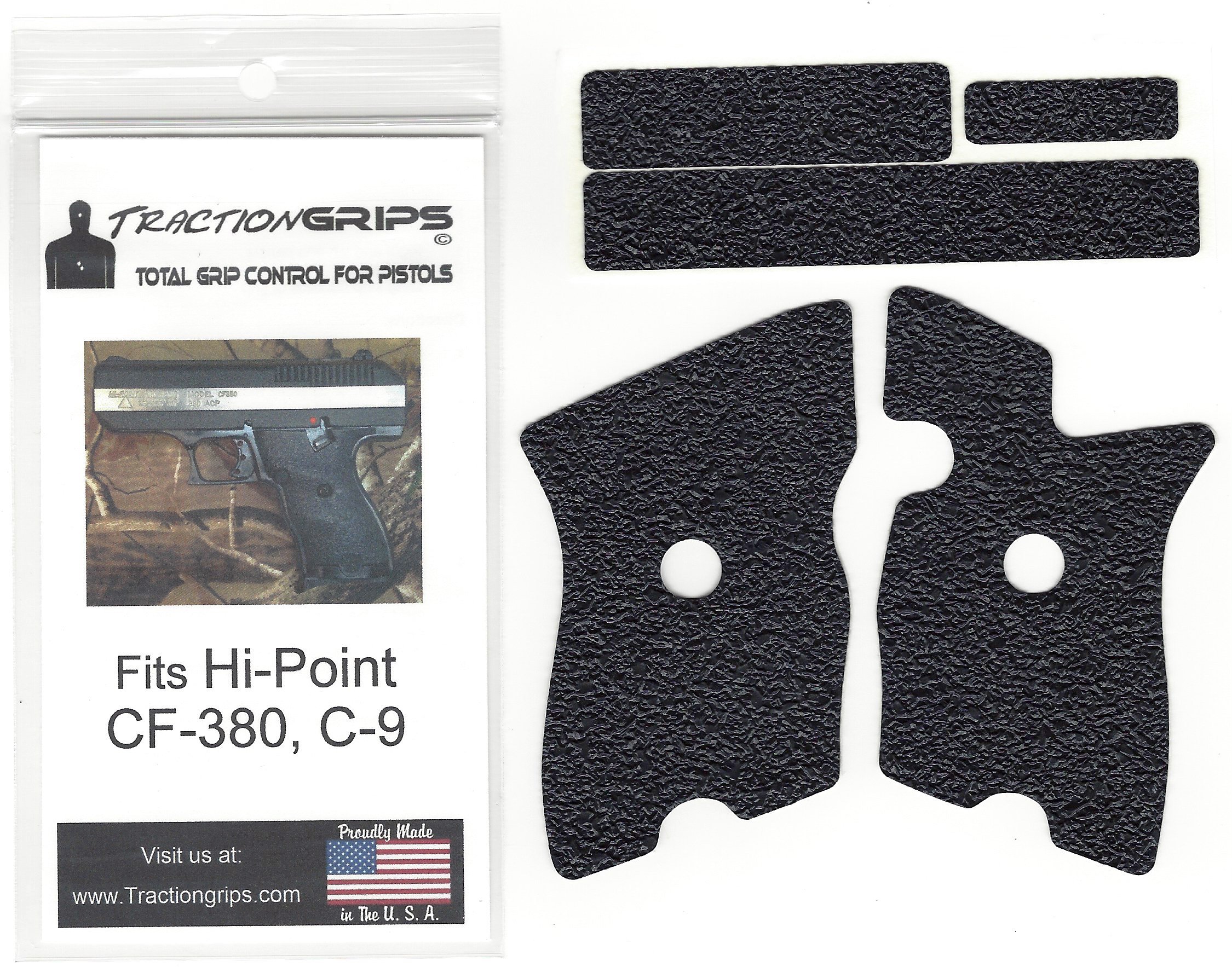 Rubber Grip Tape Overlay for Hi-Point CF-380, C-9 Pistols