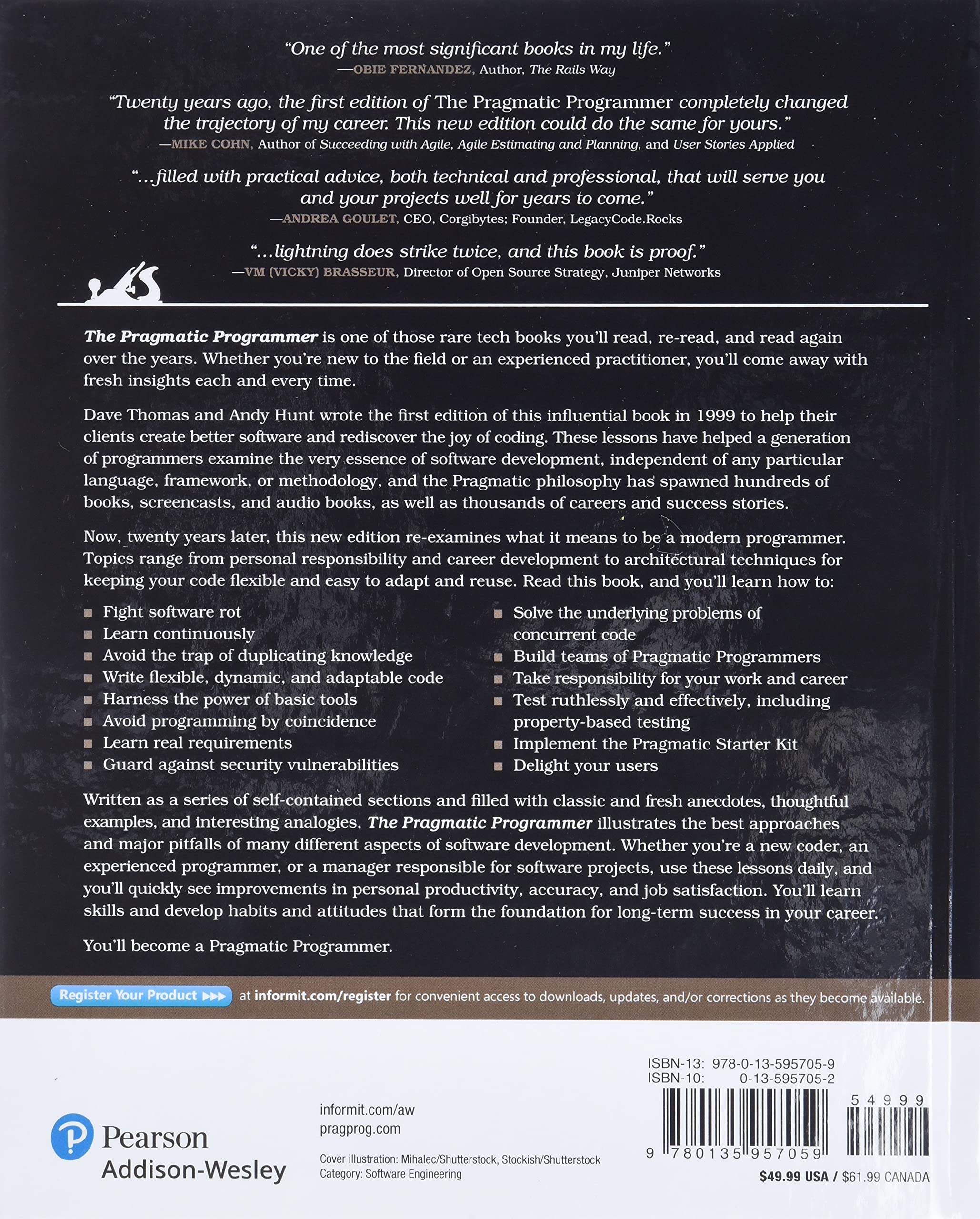 The Pragmatic Programmer: journey to mastery, 20th Anniversary Edition,  2/e: your journey to mastery, 20th Anniversary Edition : Thomas, David,  Hunt, Andrew: Amazon.de: Books