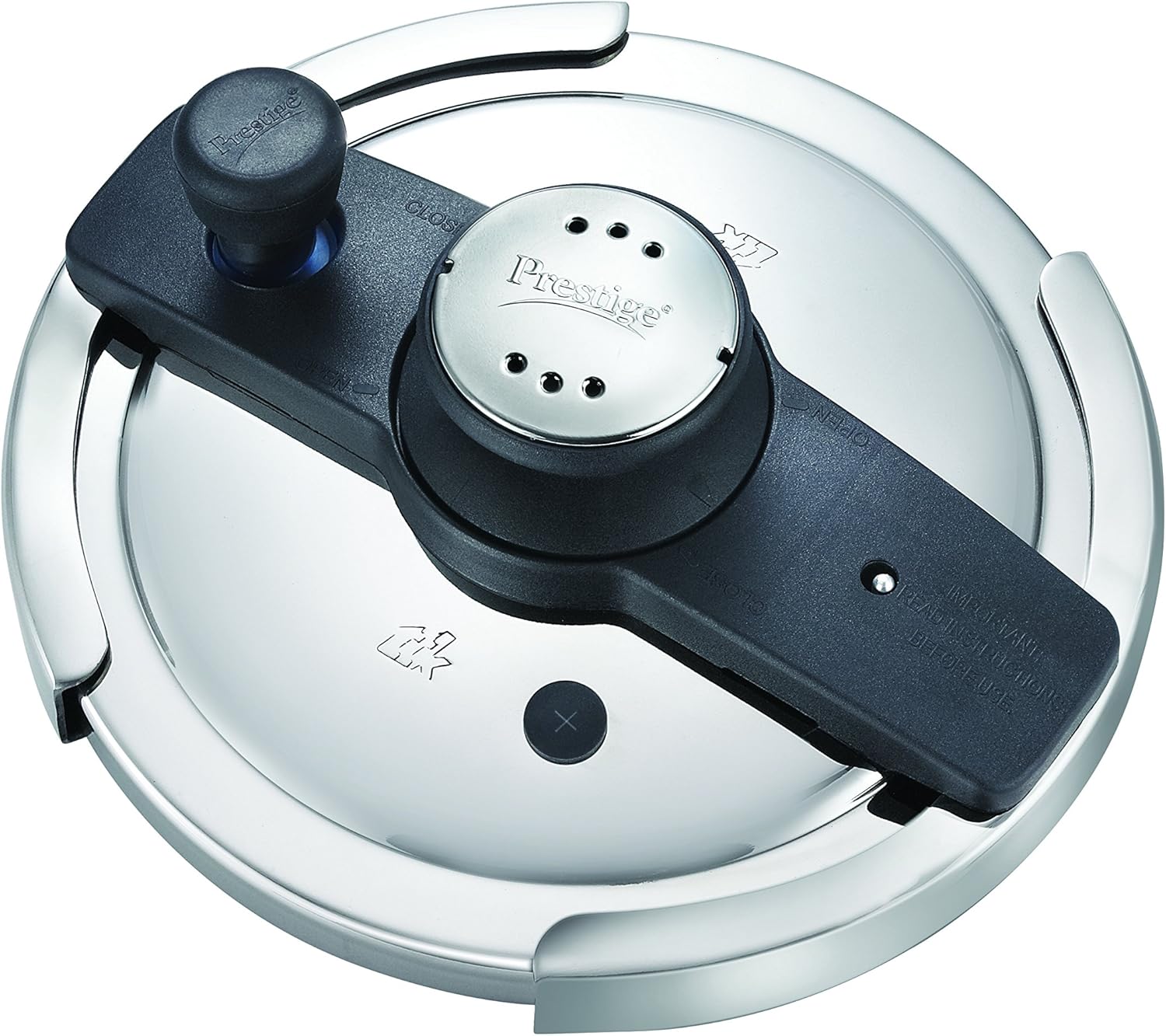 Prestige Clip-on Mini Induction Base Stainless Steel Pressure Cooker with Lid, 3 Litres/180mm, Metallic Silver