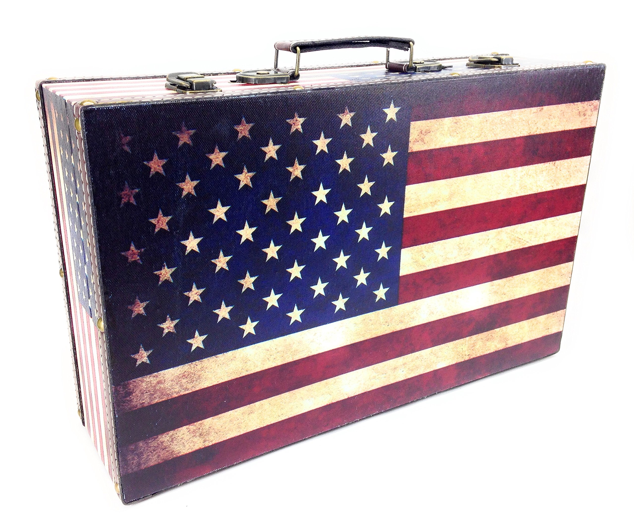 アメリカン　ヴィンテージ　家具　アメリカ国旗　星条旗　トランク　ボックス アメリカン ヴィンテージ 家具 アメリカ国旗 星条旗 トランク ボックス