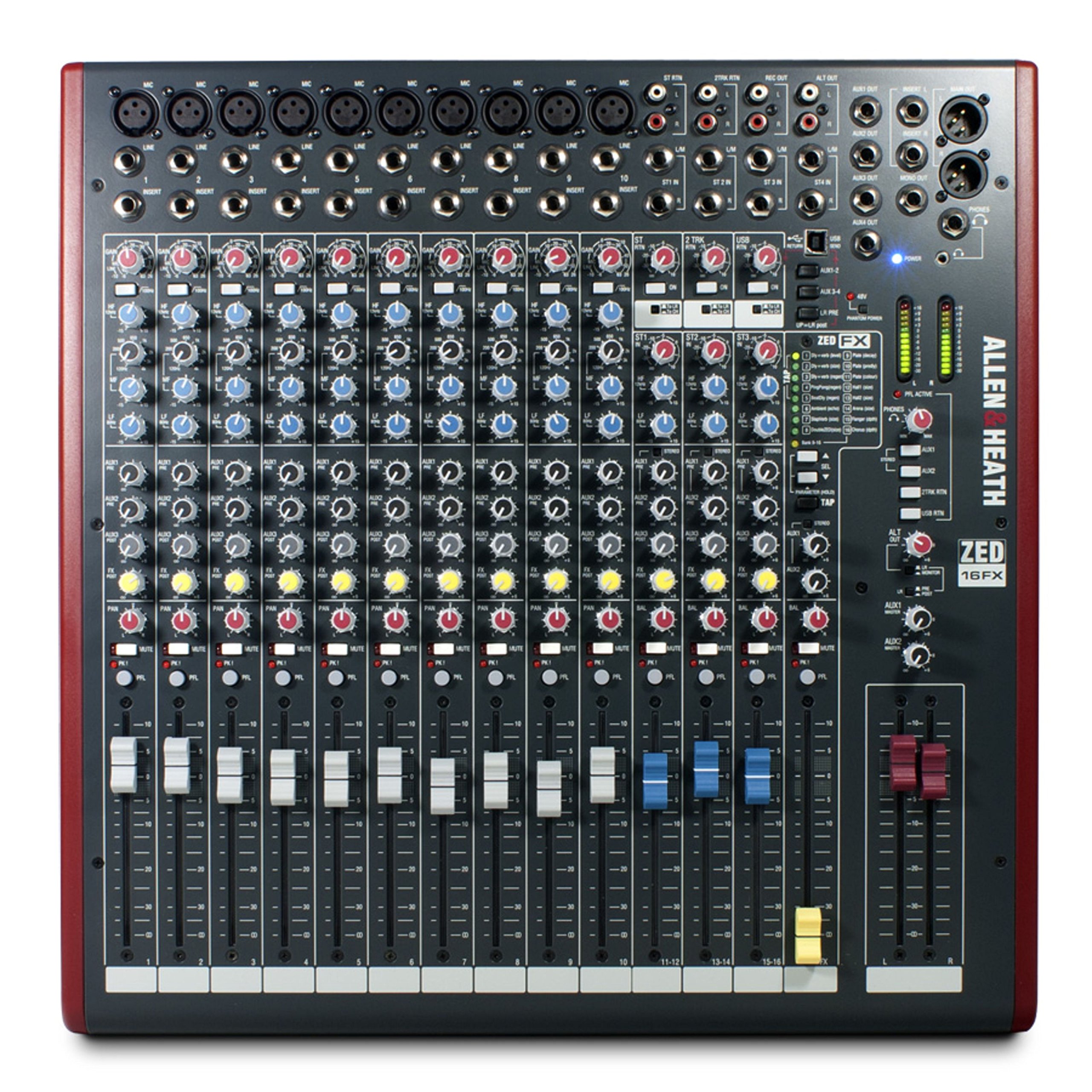 Allen & Heath ZED-16FX 16-Channel Multi-PuRP Accessories USB Mixer