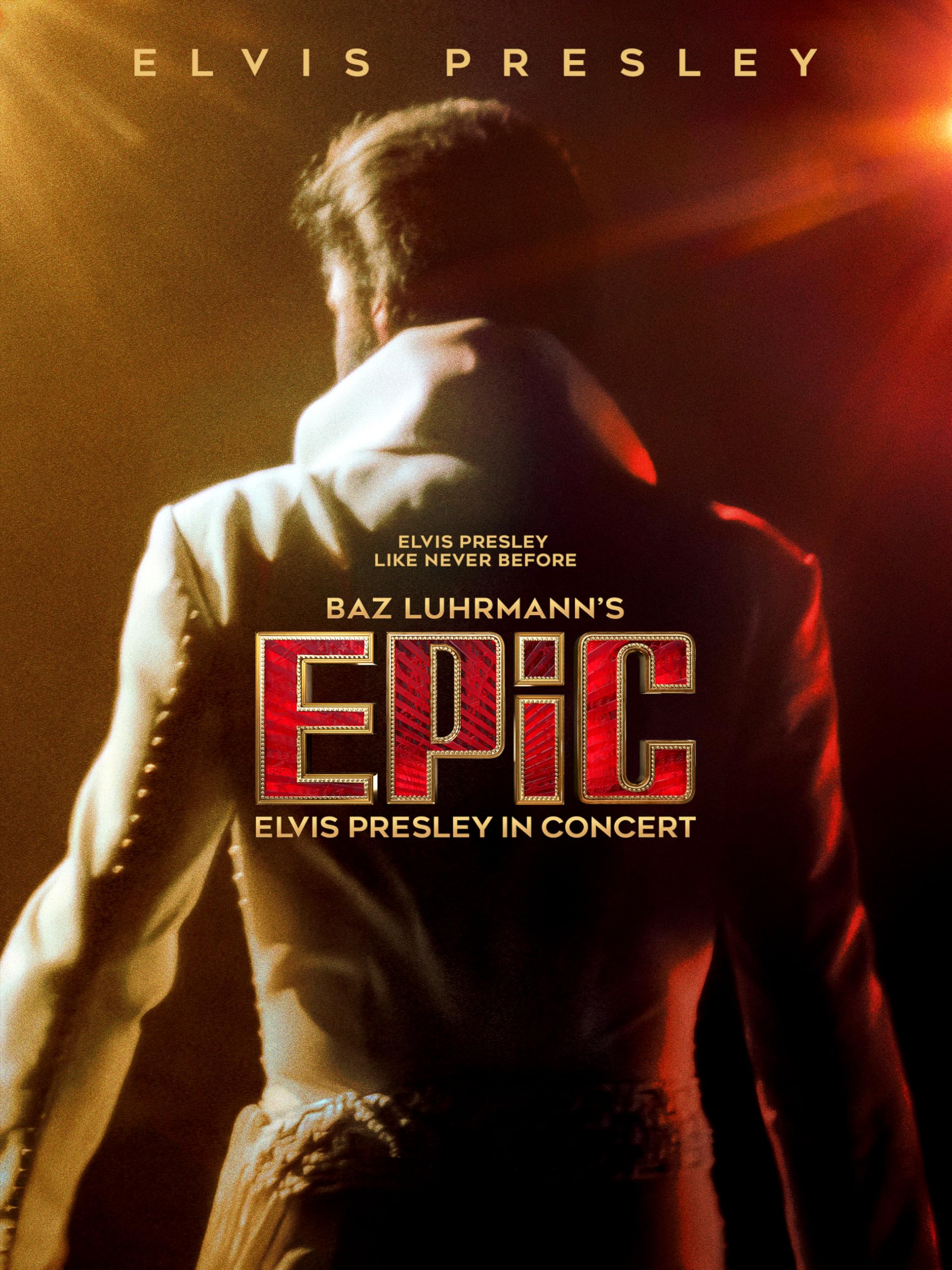 Postercinema Colored Epic Elvis Presley In Concert Poster 30 X 40 Cm