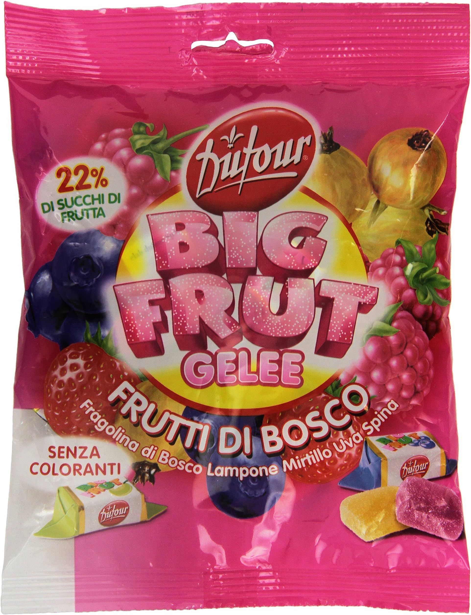 Caramelle Big Frut Frutti di Bosco Elah Dufour gr.180