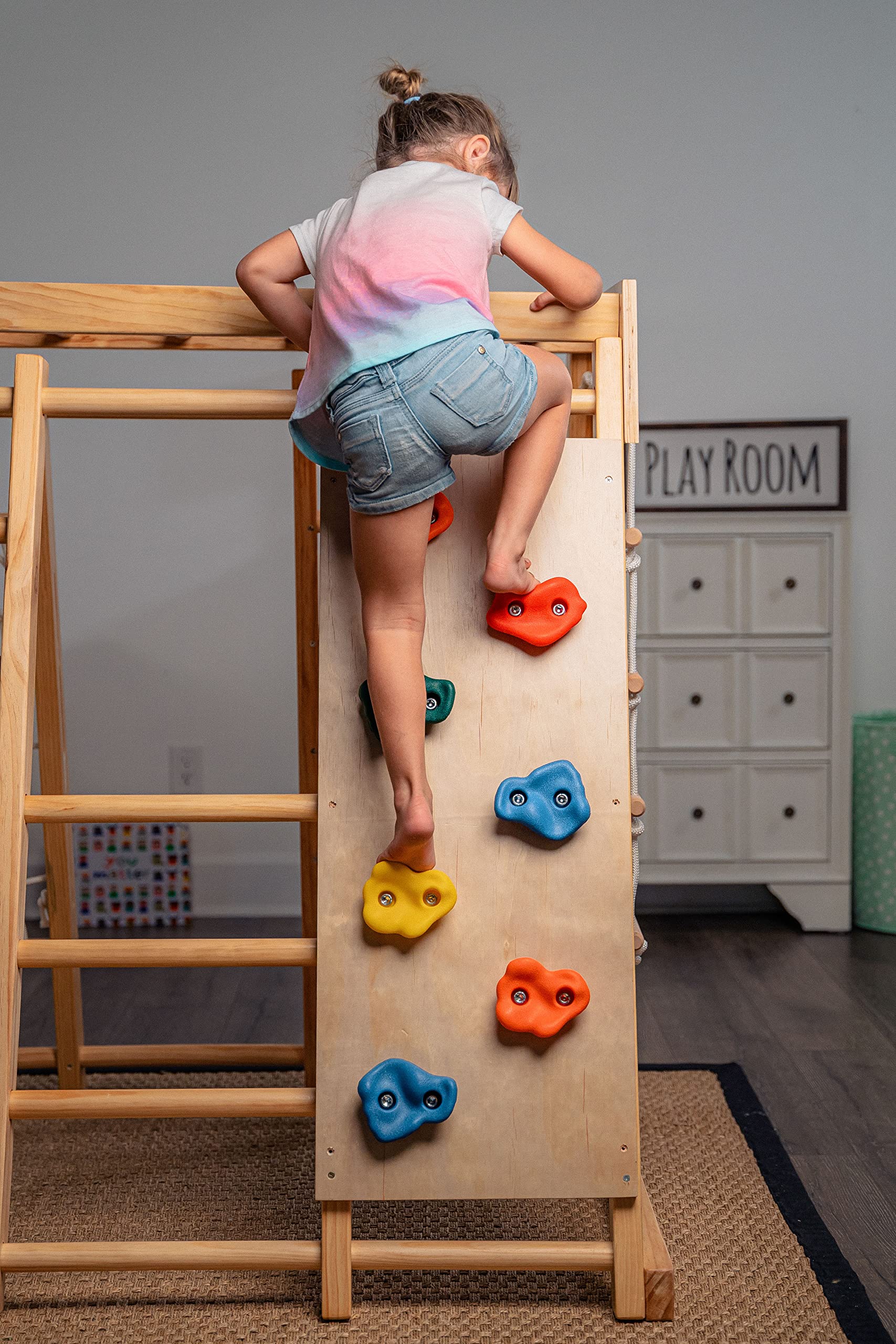 Buy Avenlur Indoor Playground Jungle Gym Kids, Toddlers Wooden Climber