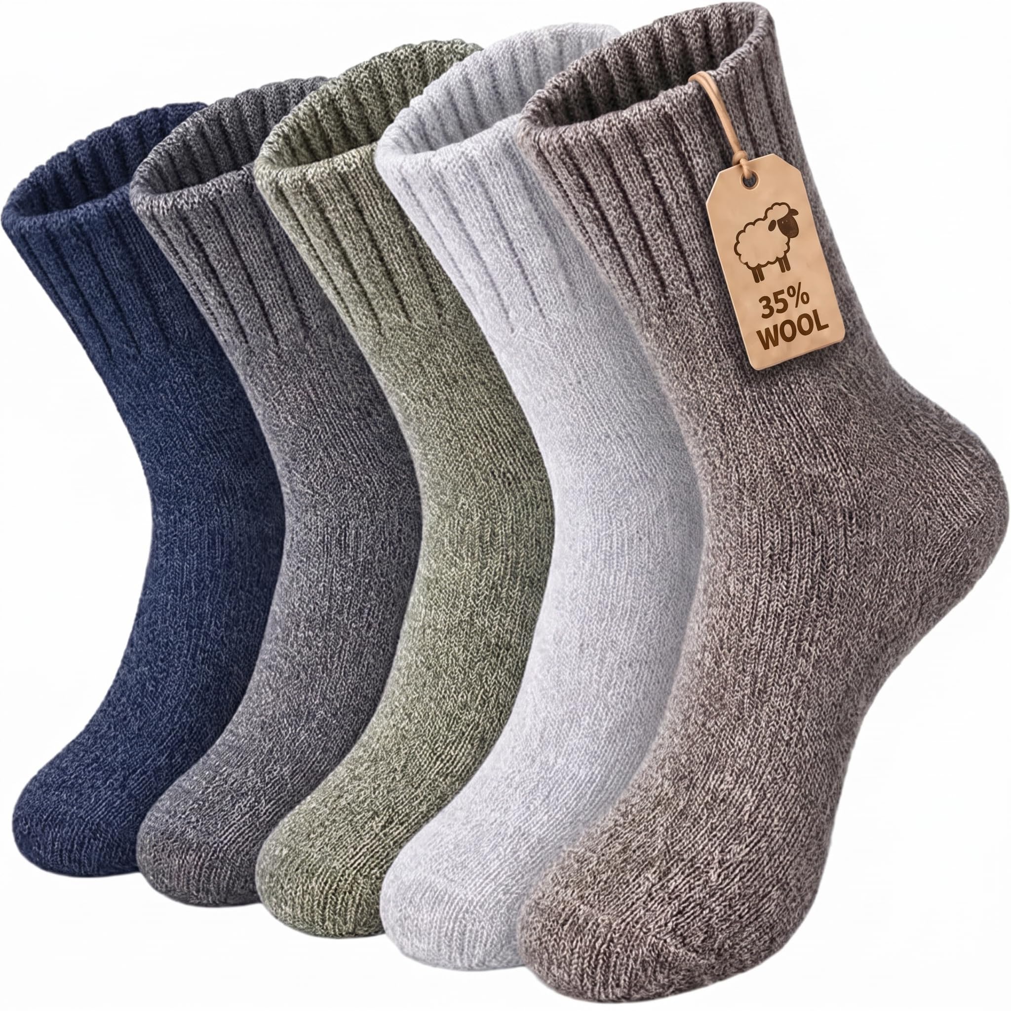 Loritta Wool Socks for Women, Winter Warm Hiking Boot Socks Gifts