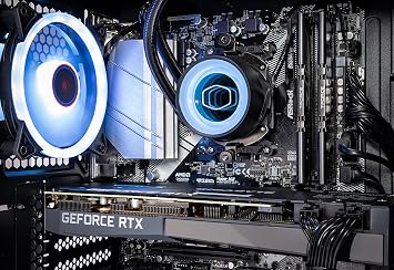 Skytech Chronos Gaming PC Desktop - AMD Ryzen 7 3700X 3.6GHz, RTX 3080 10GB GDDR6X, 16GB DDR4 3200, 1TB SSD, 750W Gold PSU, 240MM AIO, AC WiFi, Windows 10 Home 64-bit, Black