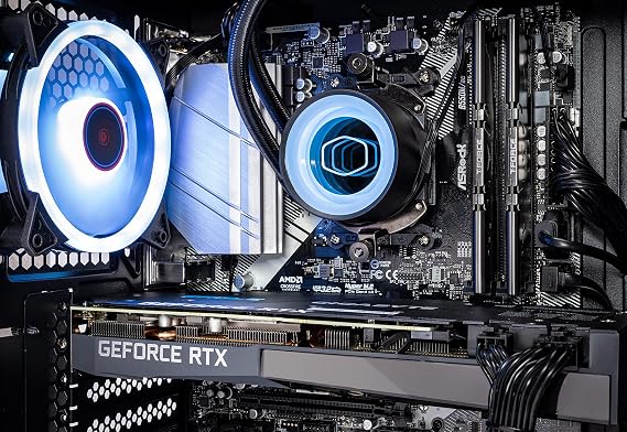 Skytech Chronos Gaming PC Desktop - AMD Ryzen 7 3700X 3.6GHz, RTX 3080 10GB GDDR6X, 16GB DDR4 3200, 1TB SSD, 750W Gold PSU, 240MM AIO, AC WiFi, Windows 10 Home 64-bit, Black