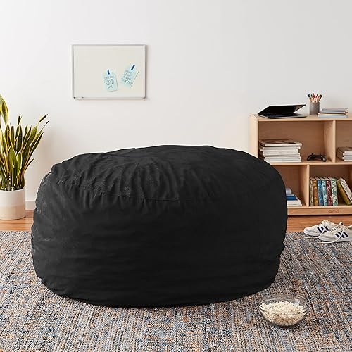 Miniatura 347 de Chill Sack - Funda para puf Microgamuza - Carbón - Solo funda,Microsuede - Chocolate - Solo funda,Microsuede - Azul marino - Solo funda,Guijarro -