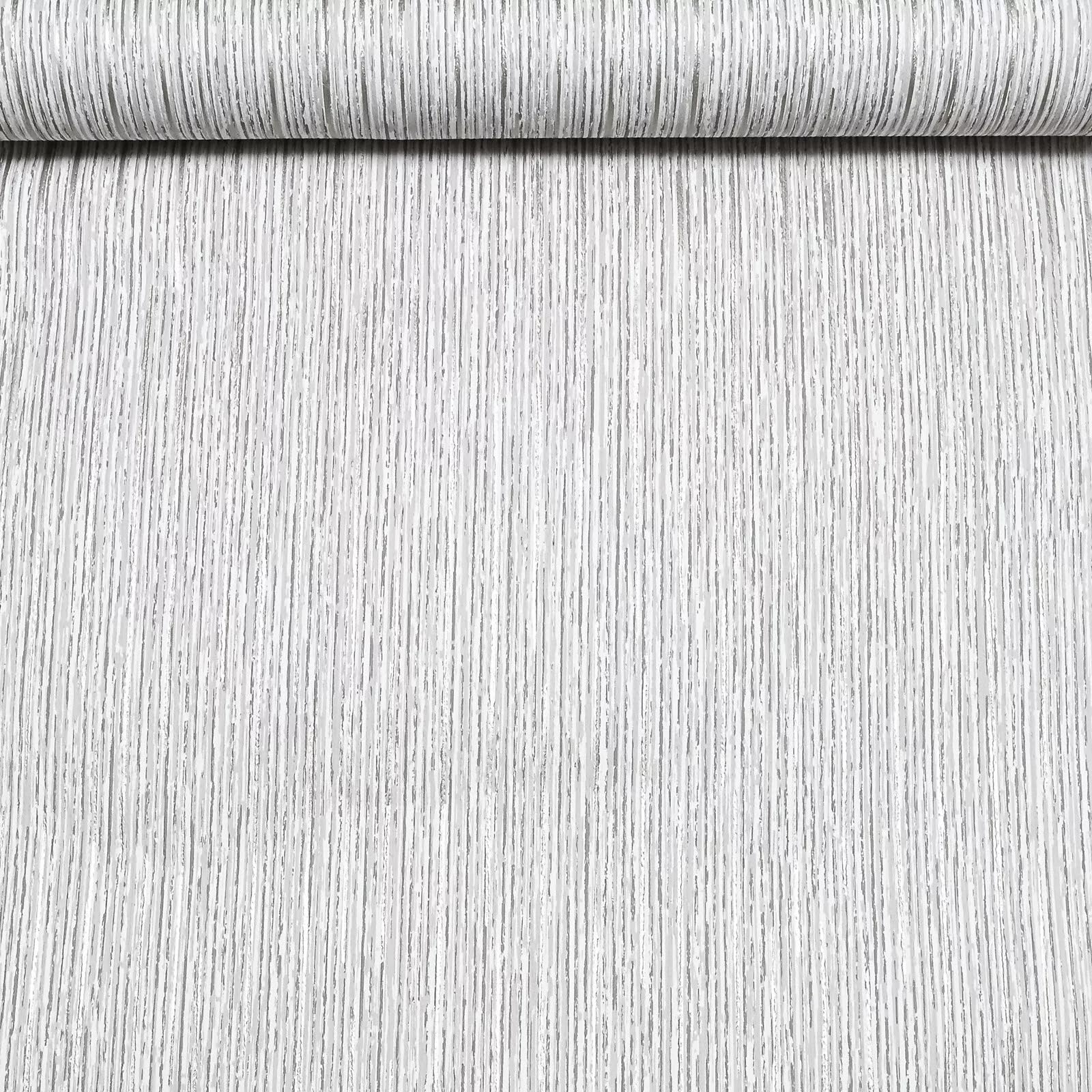 Sophie Laurence Taupe Metallic Stripe Wallpaper Shimmer Textured Feature Wall Bedroom Lounge