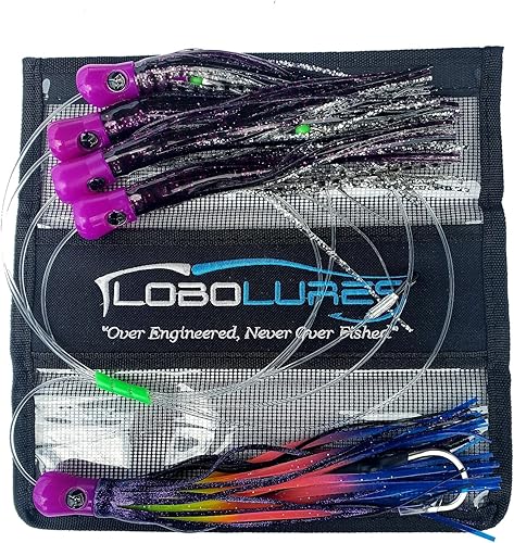 Miniatura 9 de Lobo Lures #207 Skipjack híbrido UV Big Game Trolling Lure - Señuelo para margaritas (8.0 in)