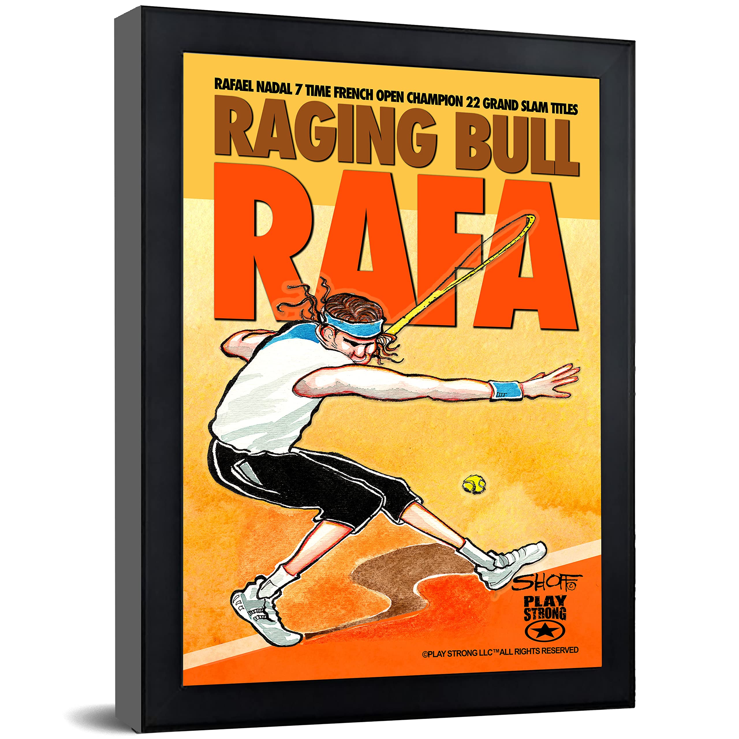 Amazon.com: Play Strong Rafael Nadal RAGING BULL Superstar Tribute