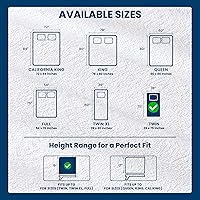 Vista 3 de Utopia Bedding - Protector de colchón de tamaño individual impermeable, paquete de 14 unidades, funda de colchón de rizo de 200 GSM, funda de cama