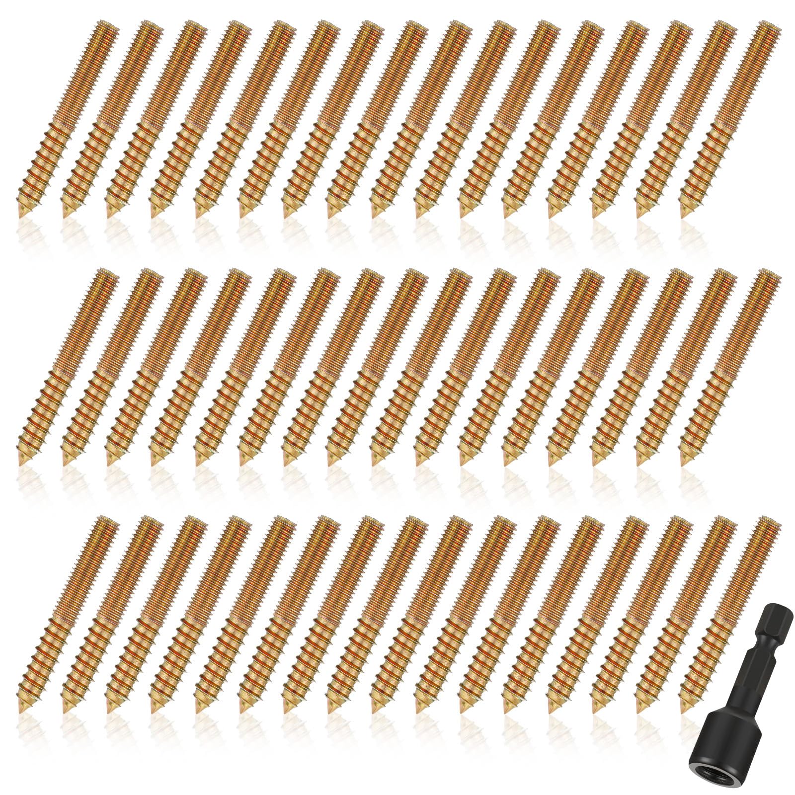 Hanger Bolts - 20 Pack with Driver -13