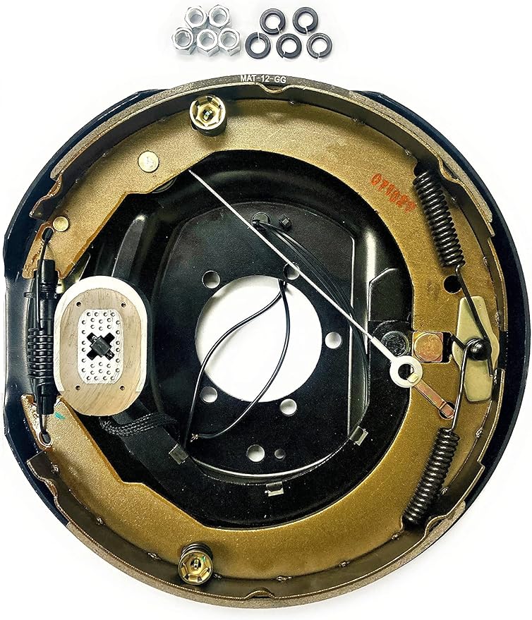 MParts Trailer Brakes Right 12x2 Self Adjusting Electric