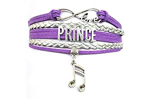 Infinity Love Prince Pendant Sterling Silver Heart-Shaped Music Charm with Cubic Zirconia