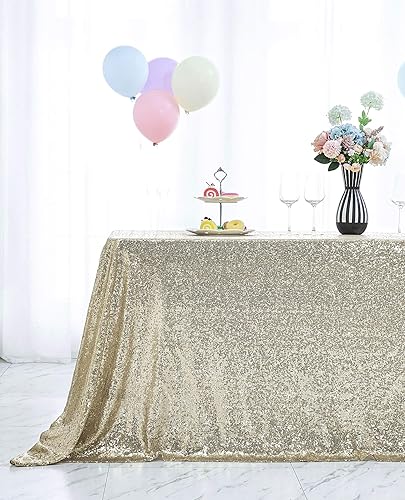 Miniatura 5 de Hahuho Mantel de lentejuelas con brillantina, para decoración de despedida de soltera, cumpleaños, boda, postres, banquetes