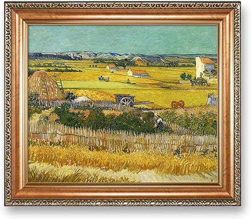 Miniatura 263 de A&T ARTWORK The Starry Night de Vincent Van Gogh. Tamaño del marco: 36 x 30 pulgadas, tamaño de la imagen: 30 x 24 pulgadas, reproducciones clásicas