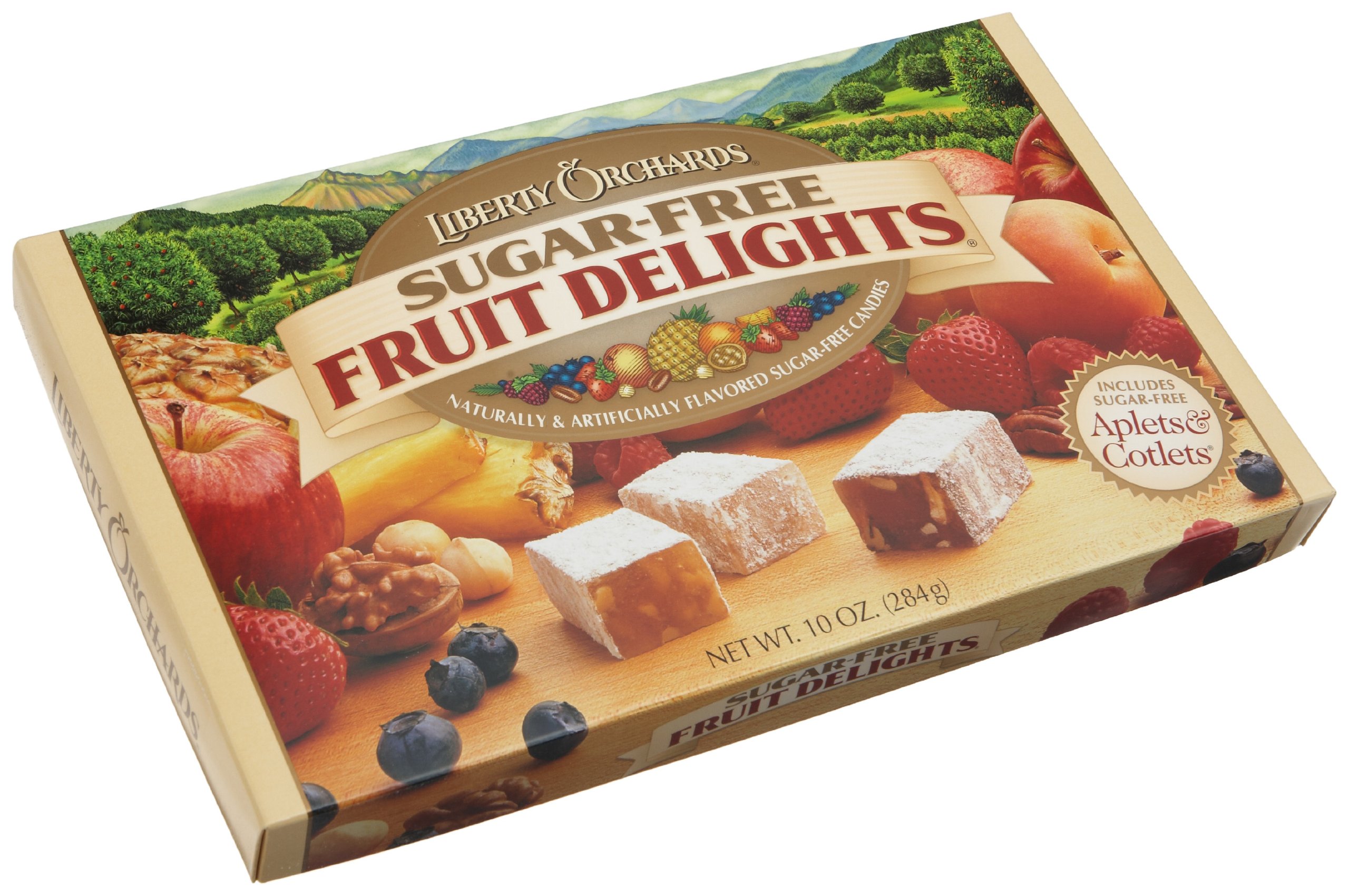 Liberty Orchards Fruit Delights, Sugar-Free, 10-Ounce Boxes (Pack of 3)
