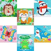 Vista 12 de Kits de arte de diamantes 5D para niños principiantes, kits fáciles de artes y manualidades para niños de 8 a 12 años, juego de manualidades