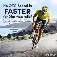 Vista 5 de Foster & Thrive Clorhidrato de loperamida y simeticona Anti-Diarreico Anti-Gas Multi-Síntoma Alivio, Tratamiento de la Diarrea, Hinchazón, Calambres