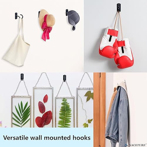 Miniatura 7 de NACETURE Ganchos de techo resistentes, paquete de 2, ganchos para plantas para colgar en el techo, gancho para cesta colgante, luz, comederos de