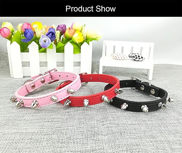 Foto 5 de 7 de Newtensina Perros de Moda Collar con Pernos Punk Pernos estudiados Collar para Perros
