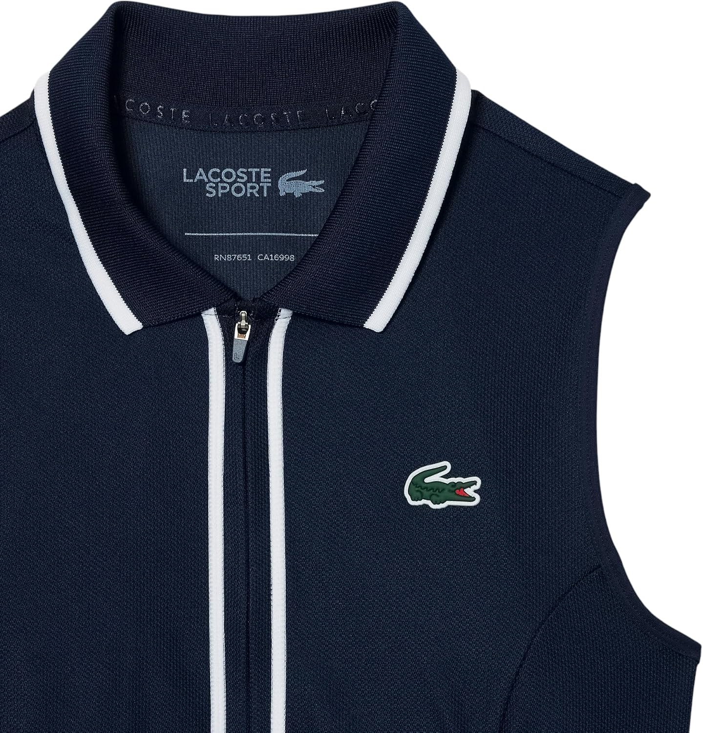 Lacoste Women's Sport Ultra Dry Heritage Trim Golf Dress