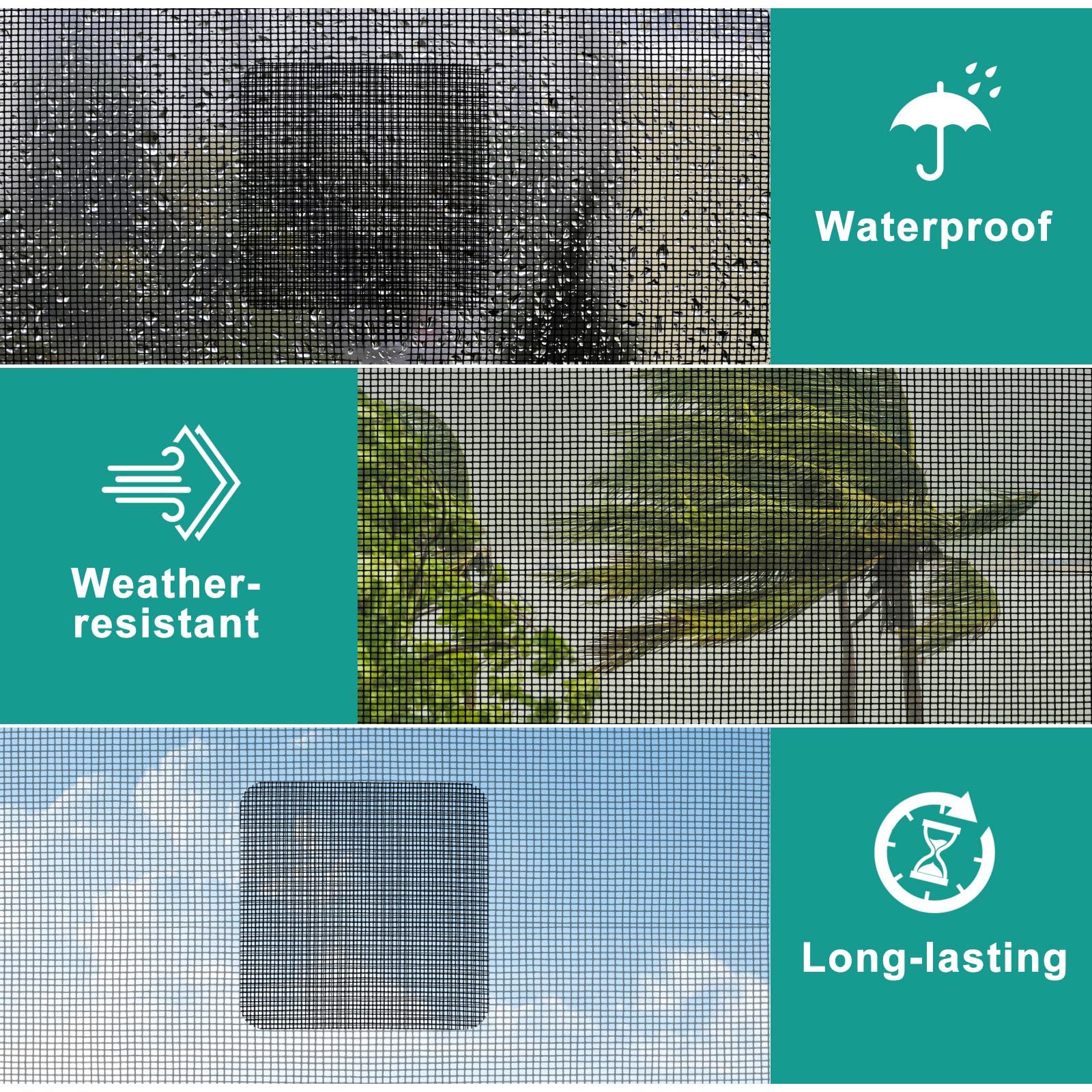 Snapklik.com : 24 Sheets Window Screen Patch Repair Kit, 3 Sizes Screen ...