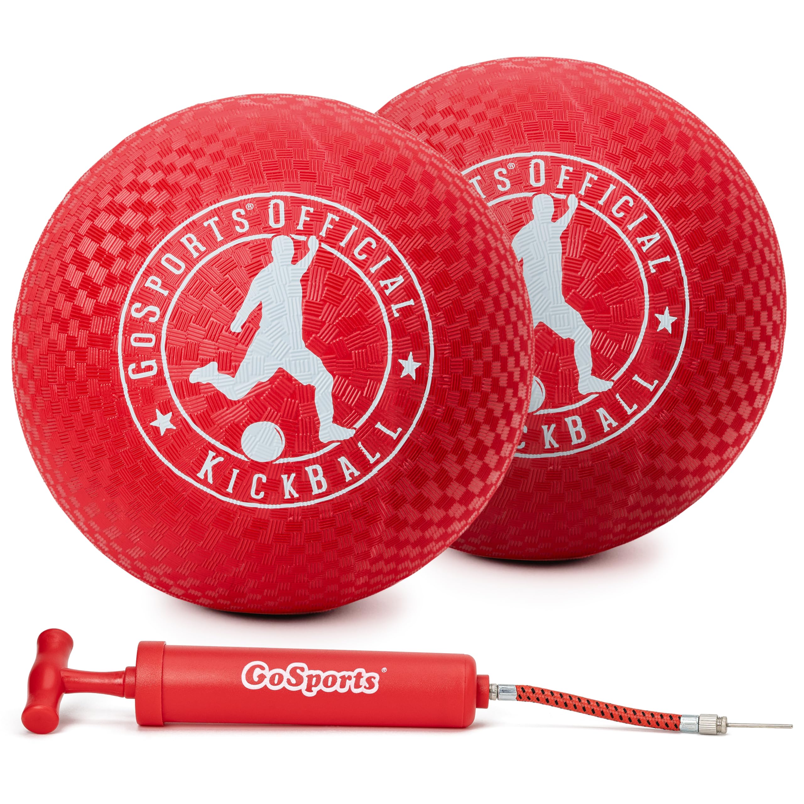 Official Kickball with Pump (2 Pack), 10"