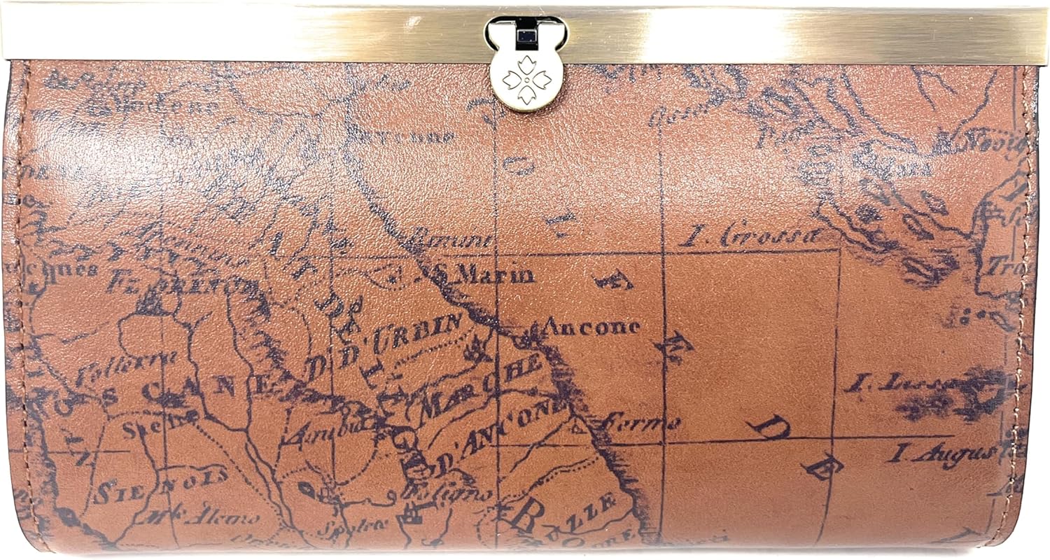 Patricia Nash Leather Cauchy Clutch Wallet, Riot Rust