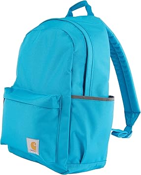 Carhartt 21L Classic Laptop Backpack, Water-Resistant Pack W/ 15 Laptop Sleeve and Organizational Compartments, Atomic Blue