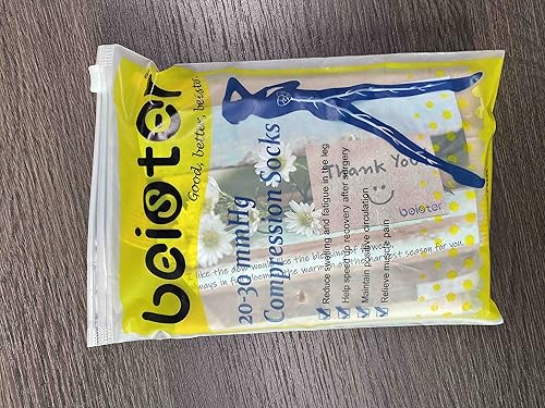 Miniatura 8 de Beister Calcetines de compresión de punta cerrada hasta la rodilla para mujeres y hombres, soporte graduado firme de 20-30 mmHg para venas