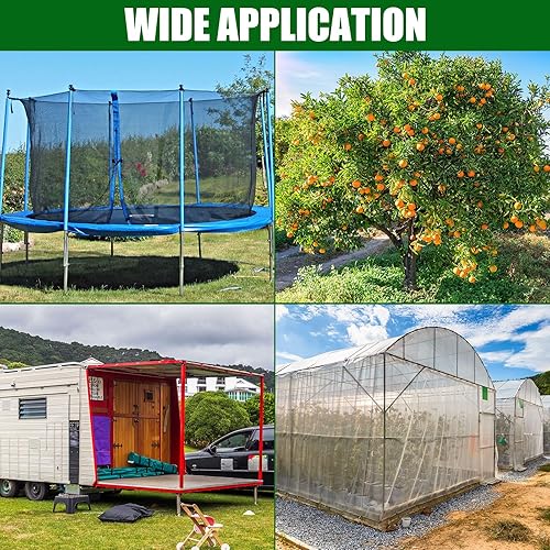 Miniatura 5 de Anclaje de suelo de 40 pulgadas de largo, hoja en espiral, anclaje de tierra de tierra, 4 anclajes anchos para trampolín, gancho de anclaje de metal